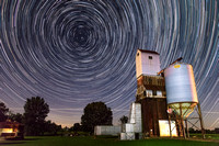 Star Trails Over A Disused Rice Dryer, Humphrey, Arkansas County.