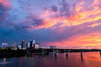 Sunset Over Downtown Little Rock.