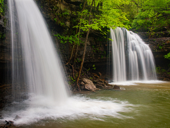 Twin Falls, Richland Creek Wilderness, Ozark National Forest.