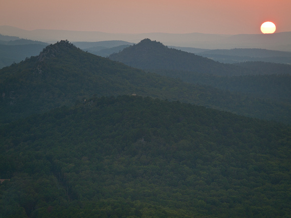 Sunset from Pinnacle Mountain