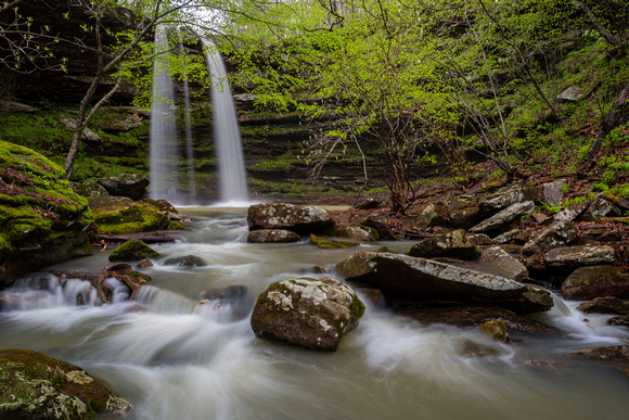 Compton’s Double Falls, Upper Buffalo Wilderness, Ozark National Forest.